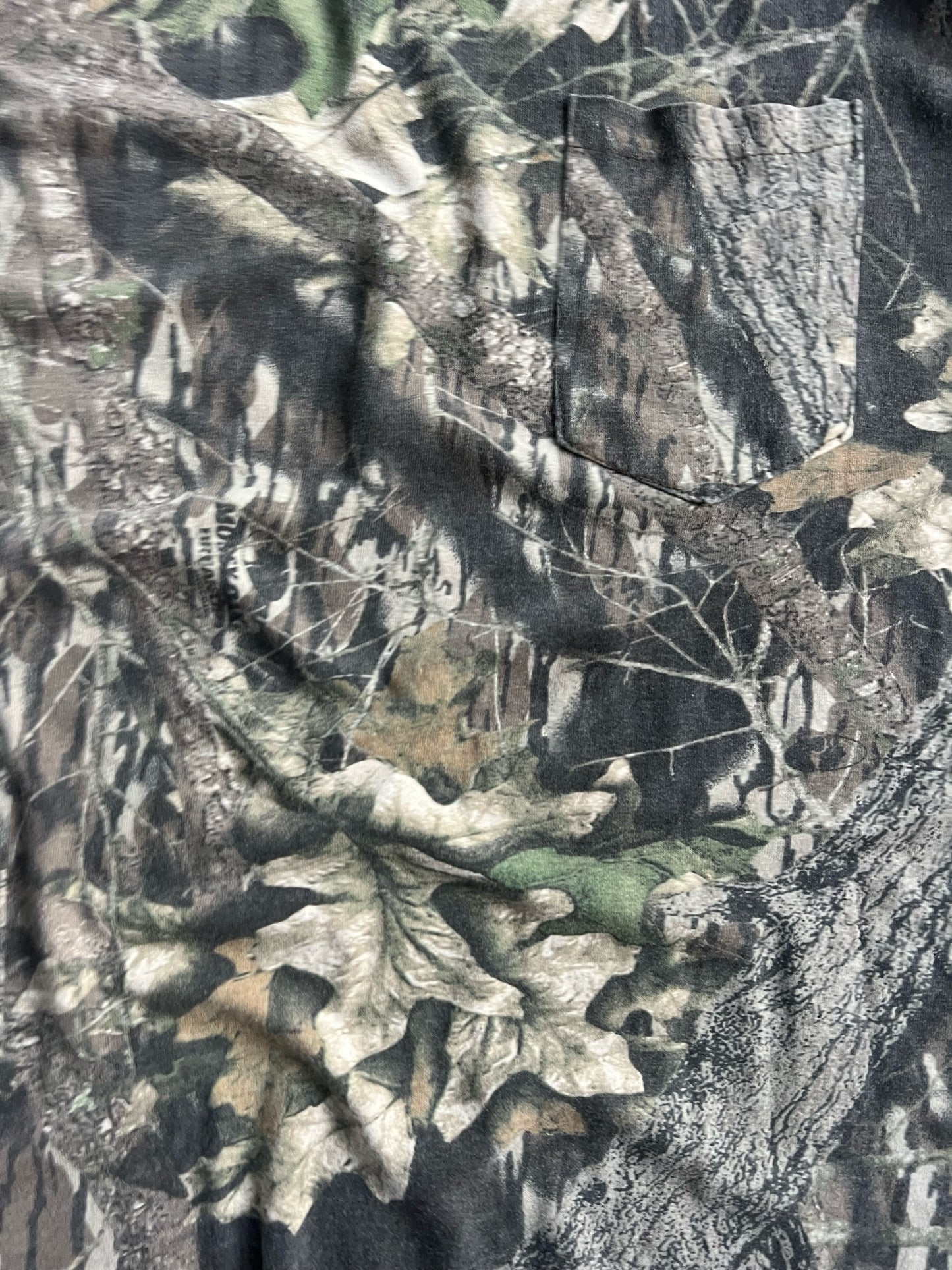 Vintage Mossy Oak Camo Short Sleeve Shirt - XL