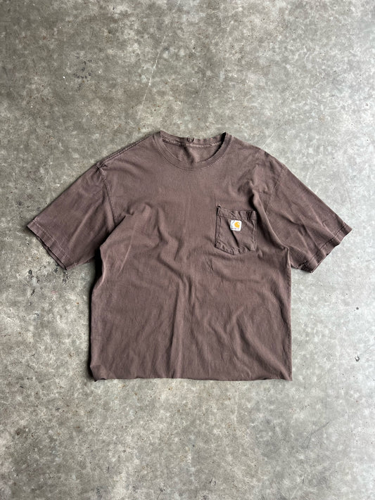 Brown Cropped Carhartt Shirt - XL