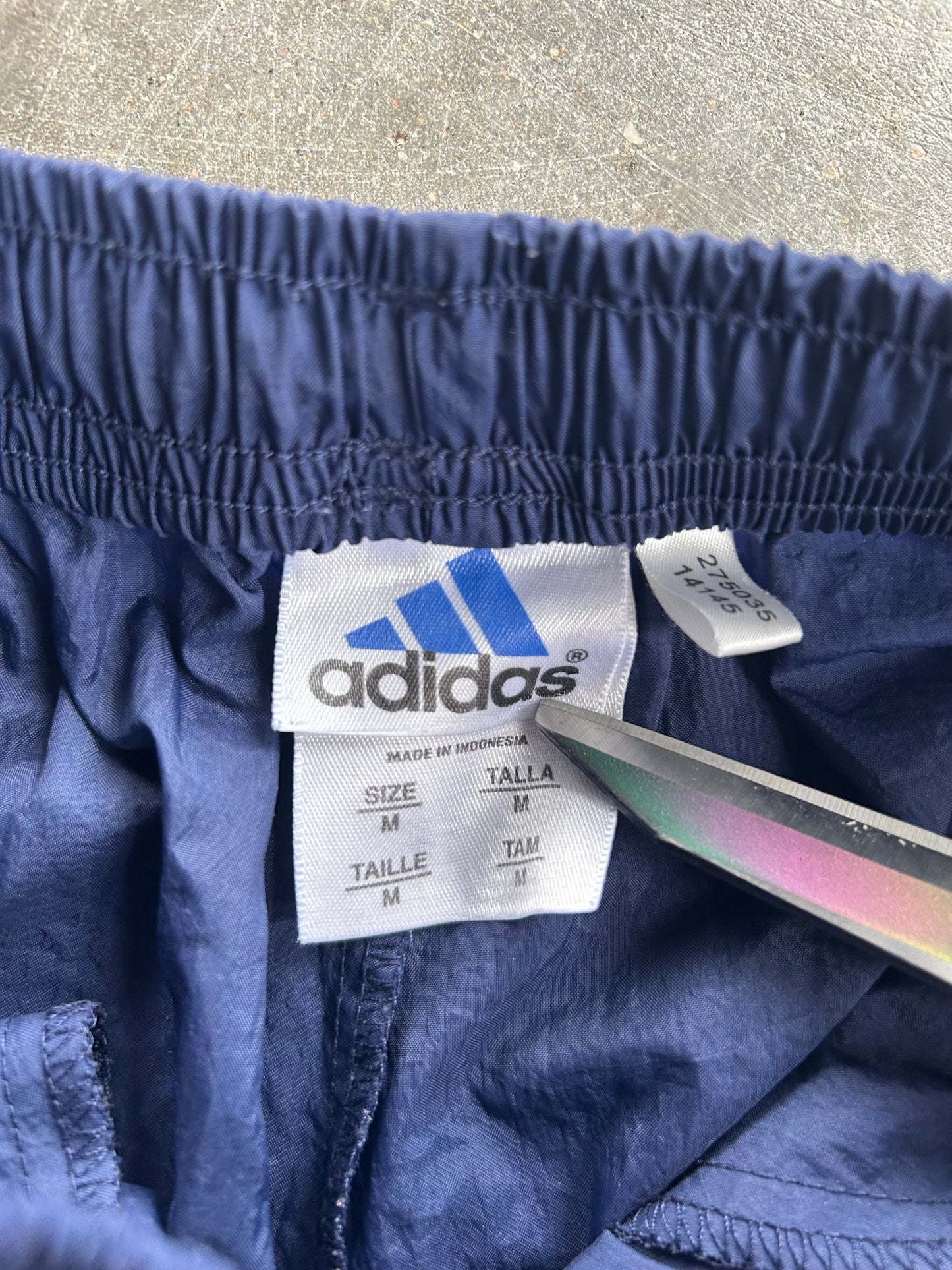 Vintage Y2K Navy Adidas Track Pants -M