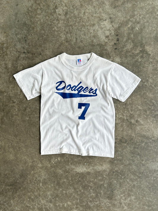 Vintage Single Stich Dodgers Baby Tee - XS