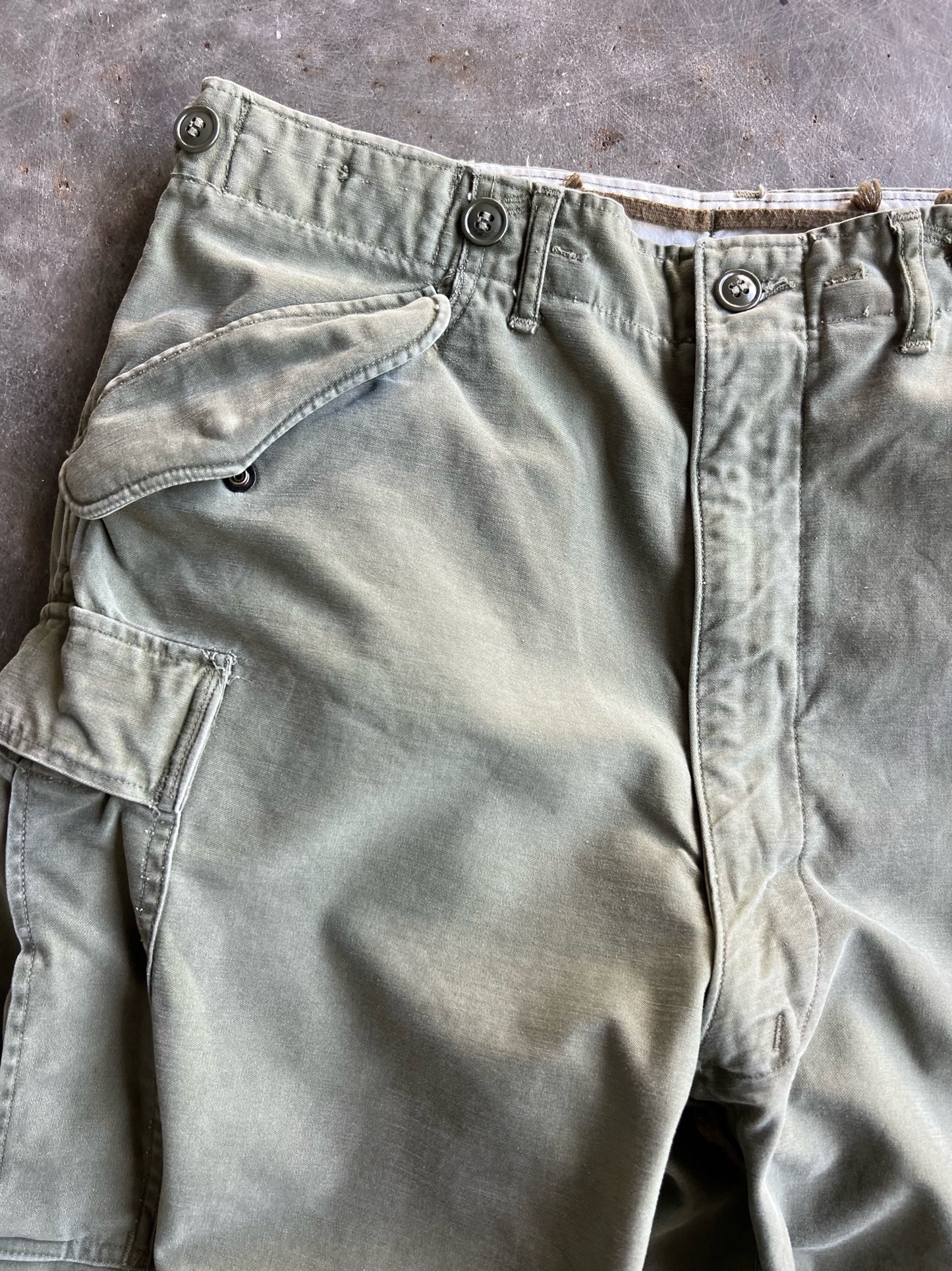 Vintage Olive Green Cargo Pants - 32