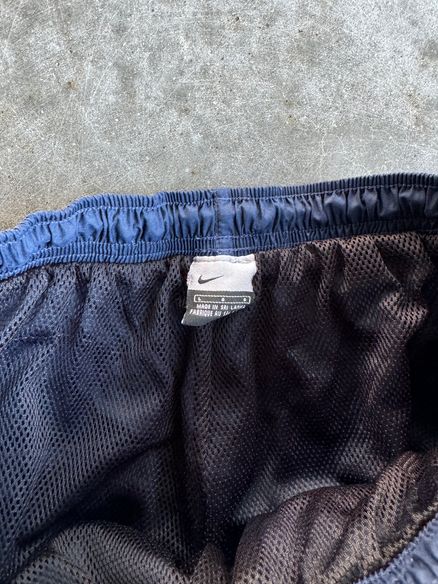 Vintage Navy Nike Track Pants - L