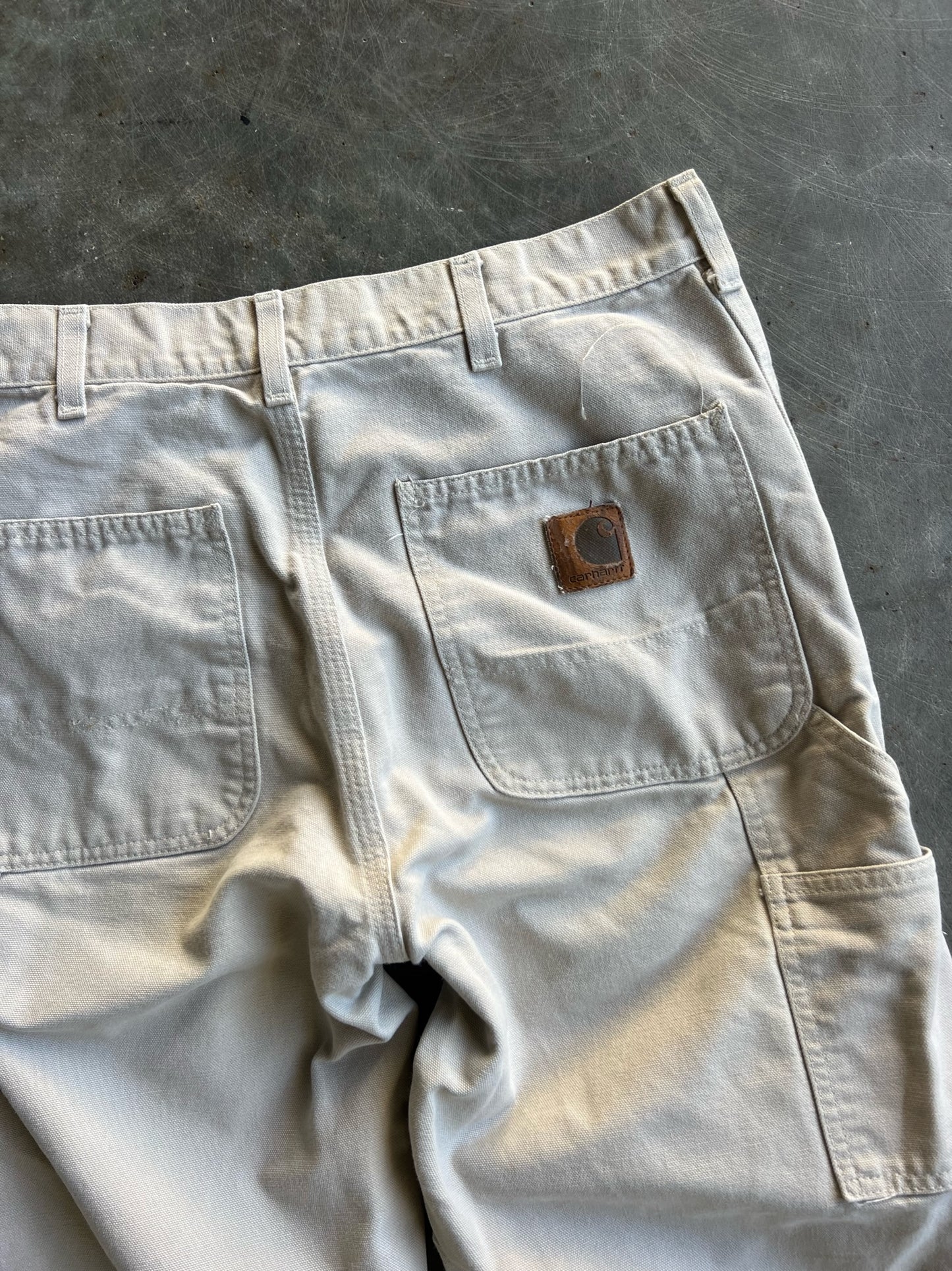 Vintage Cream Carhartt Carpenter Pants - 32