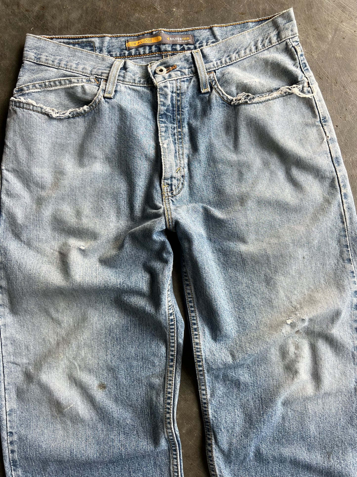 Vintage Light Wash Levi's Silvertab Pants - 34