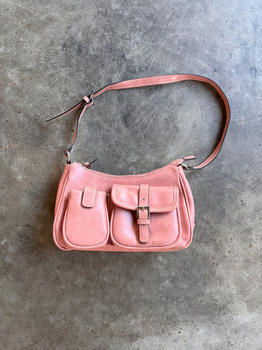 Baby Pink Leather Mini Purse