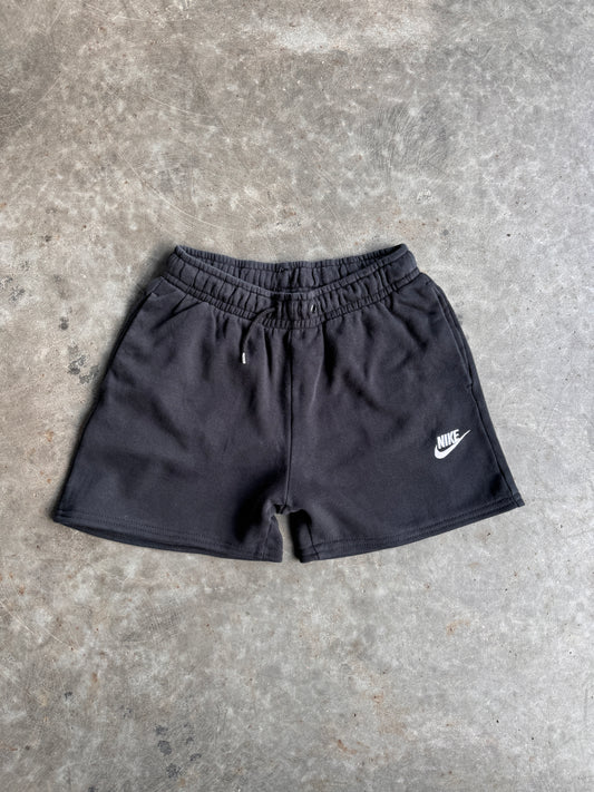 Reworked Black Nike Shorts - XS