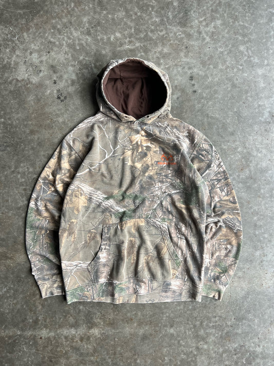 Vintage Real Tree Camo Hoodie - M