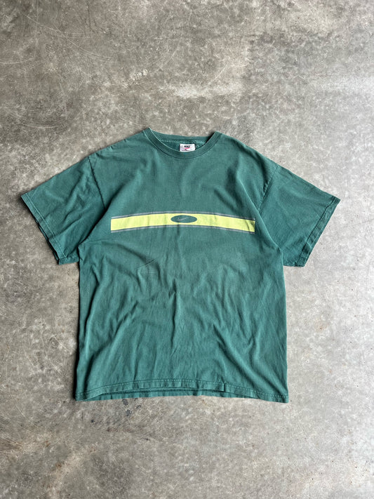 Vintage Green Stripe Nike Shirt - L