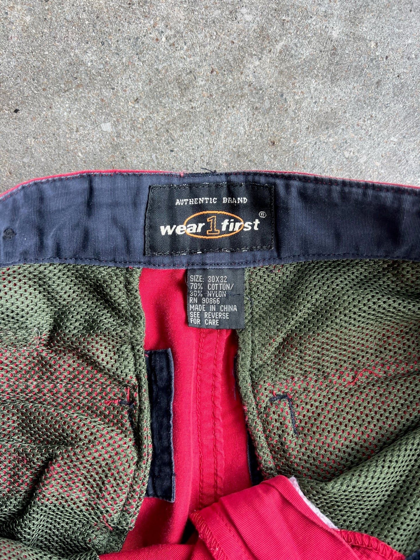 Vintage Red Wear First Cargo Pants - 30