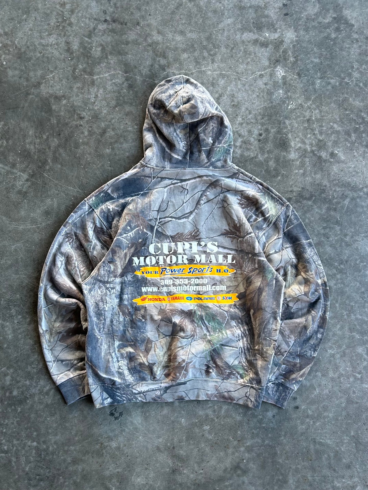 Cupi’s Motor Mall Russell Outdoors Camo Hoodie - L