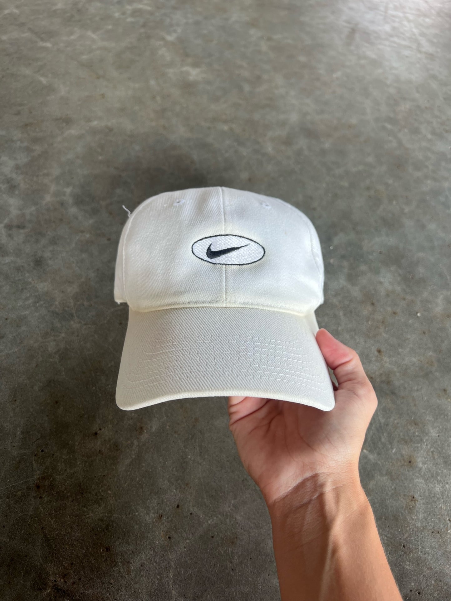 Vintage White Nike Strapback Hat