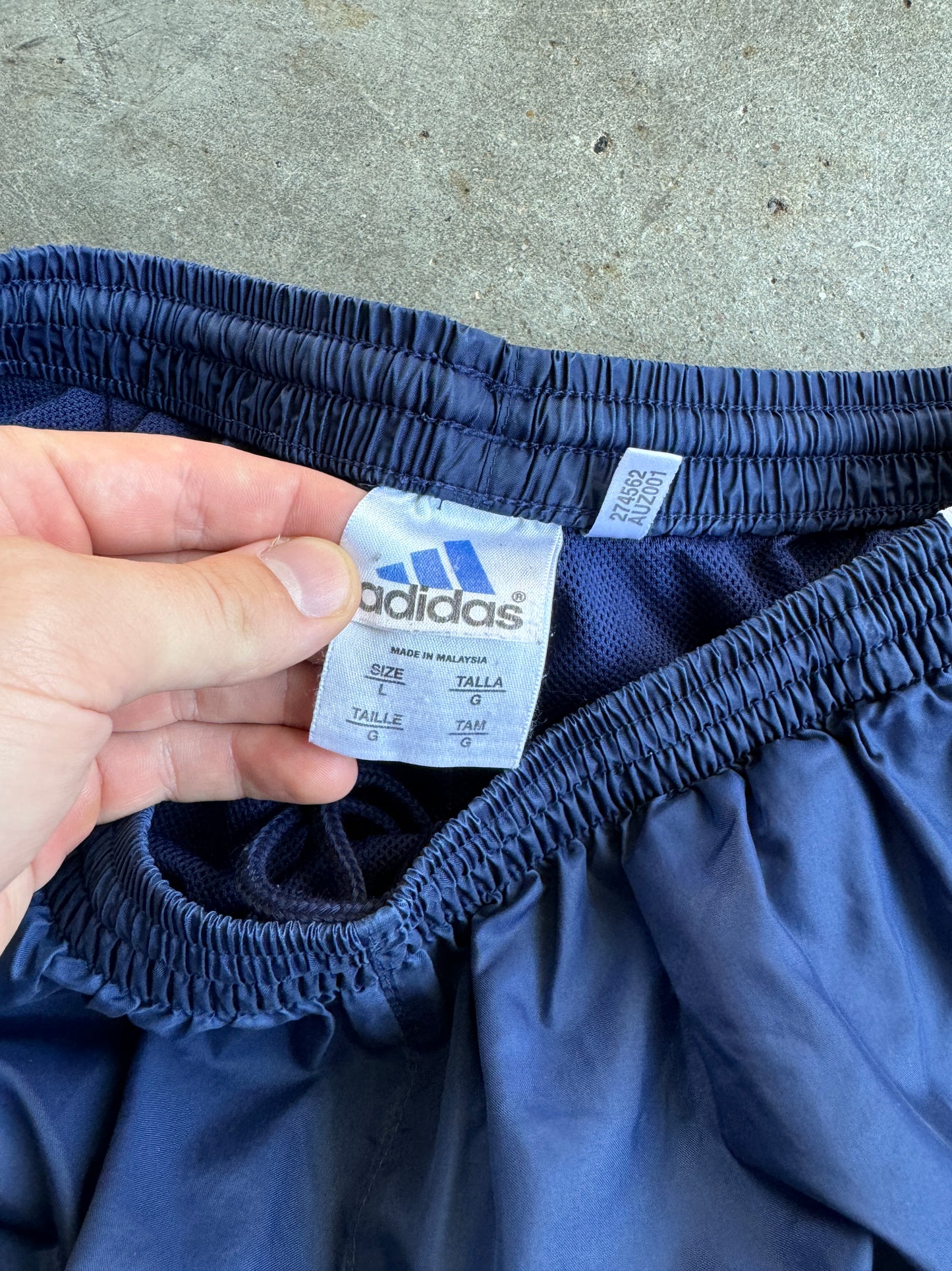 Vintage Navy Adidas Track pants - L