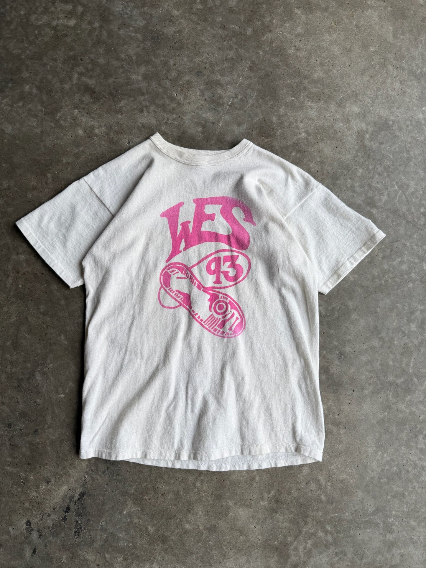 Vintage White Wes 93 Shirt - L