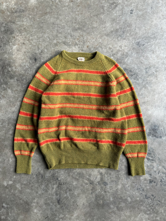 Vintage Baskin Striped Wool Sweater - M