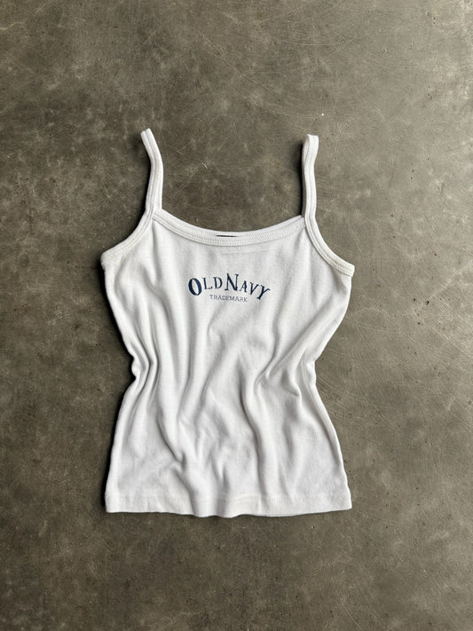 Vintage White Old Navy Tank Top - M