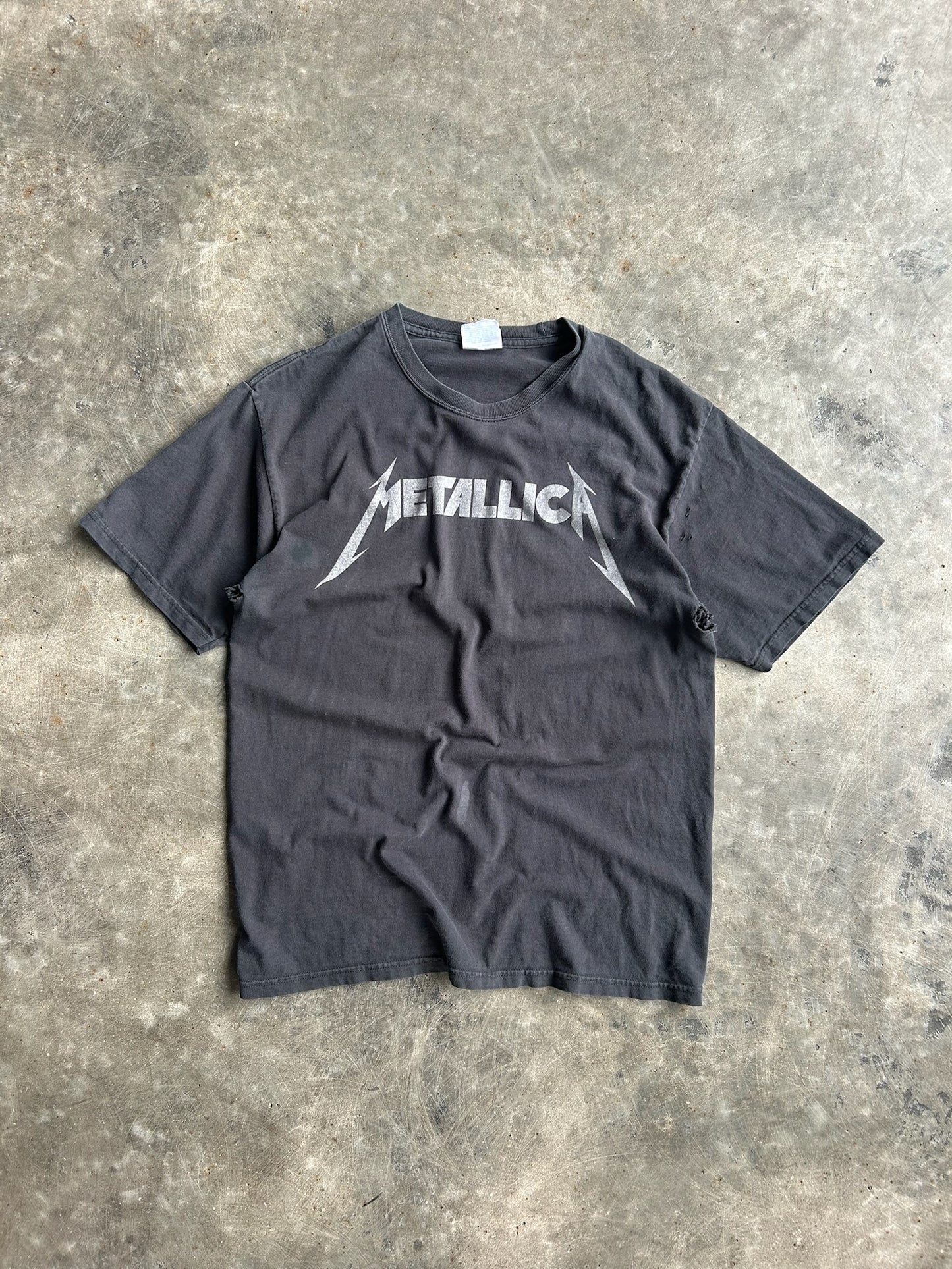 Vintage Black Metallic Shirt - S