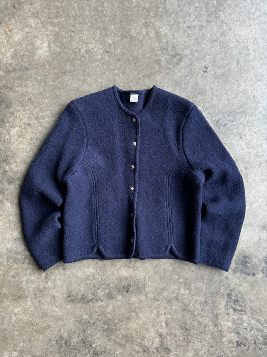 Vintage Tally Ho Navy Cardigan - M