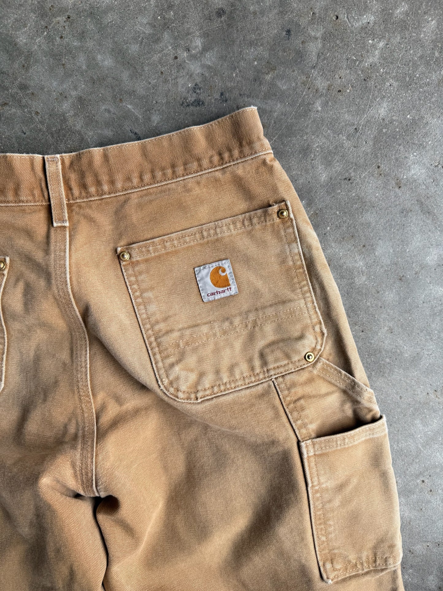 Vintage Tan Double Knee Carhartt Carpenter Pants - 30