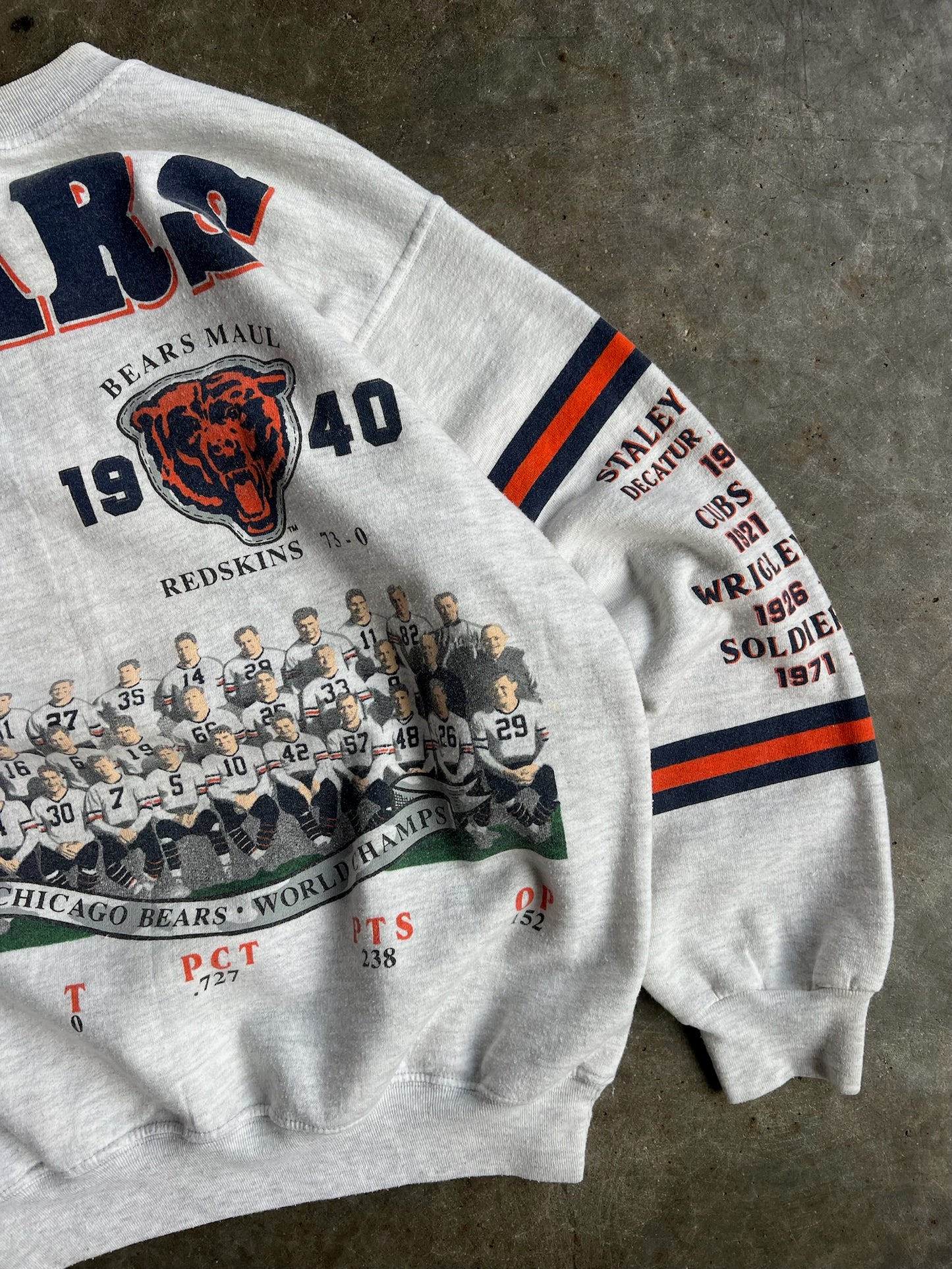 Vintage Chicago Bears Long Gone Crew - XL