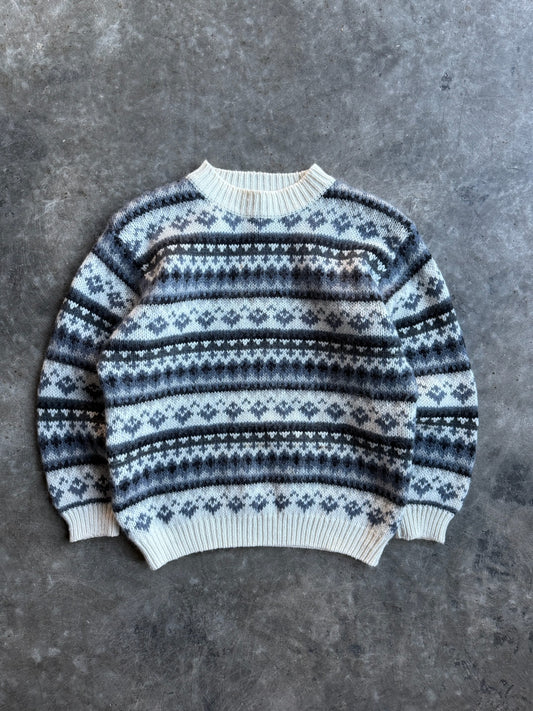 Vintage Le Moda Pattern Wool Sweater - L