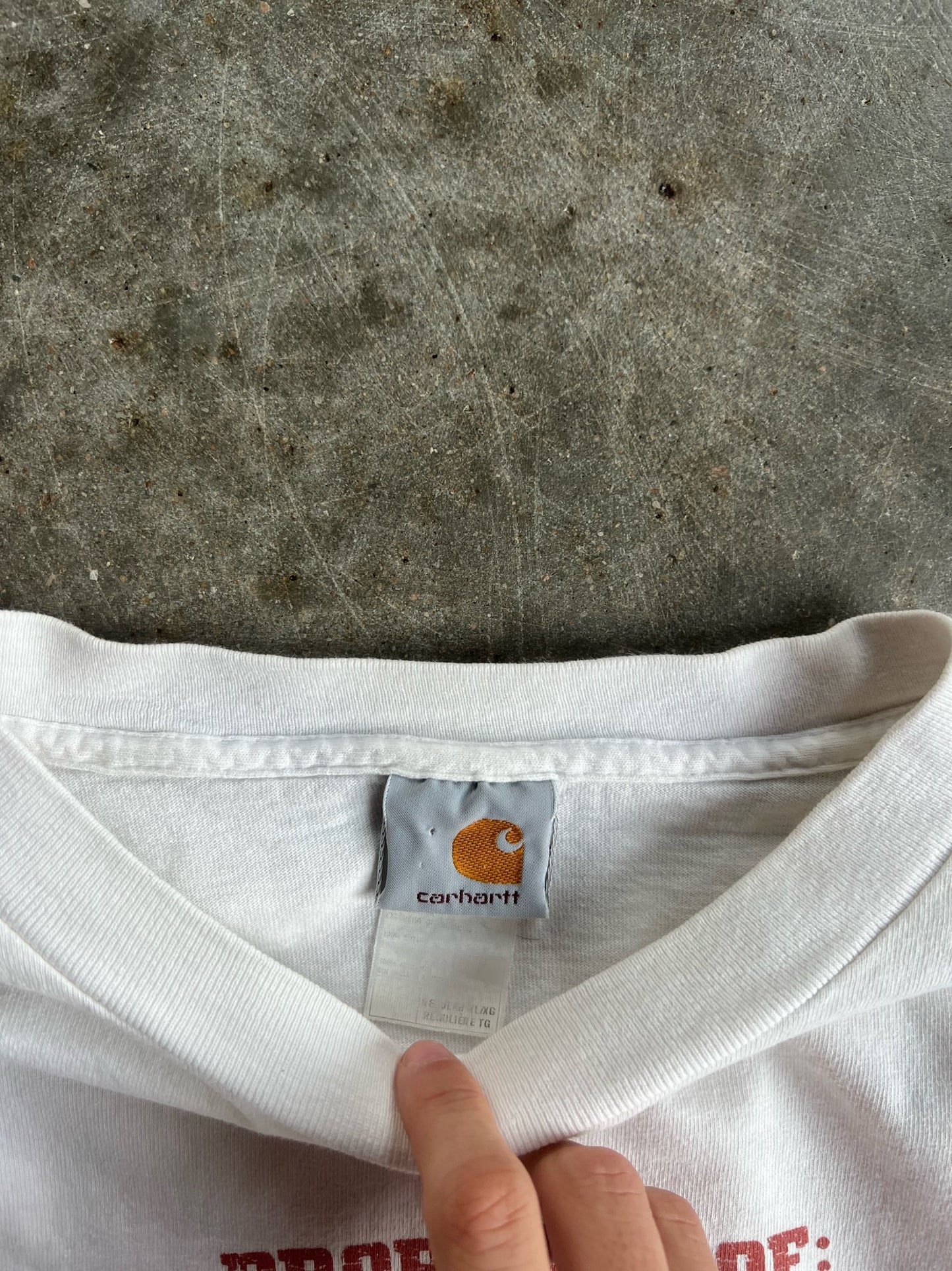 White Property Of Carhartt Shirt - XL