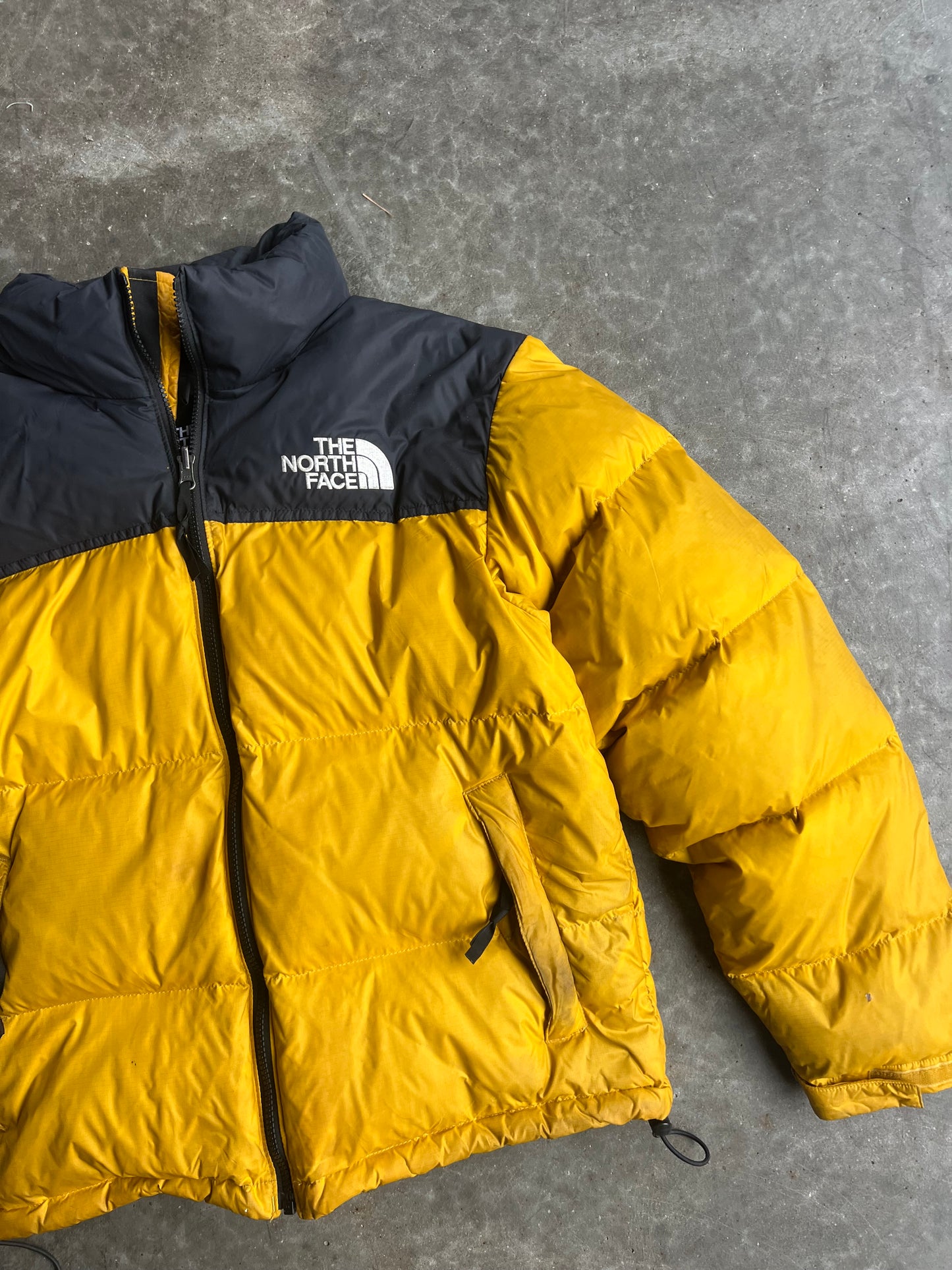 Vintage Yellow North Face Puffer Jacket - L