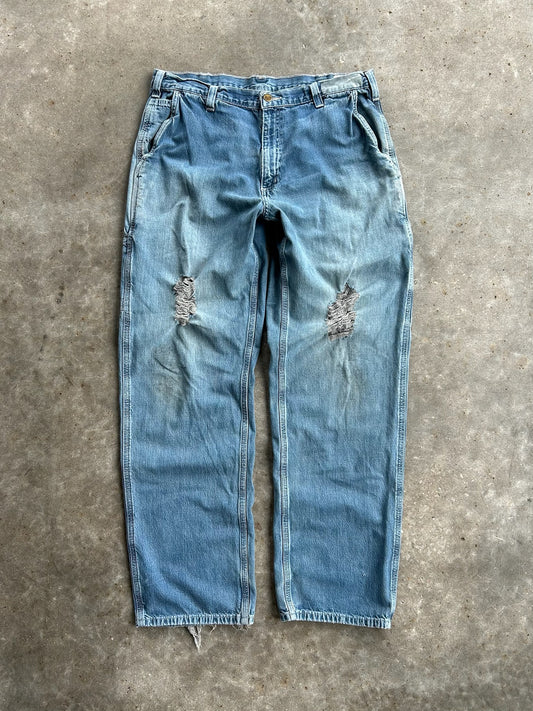 Vintage Distressed Carhartt Denim Pants - 36