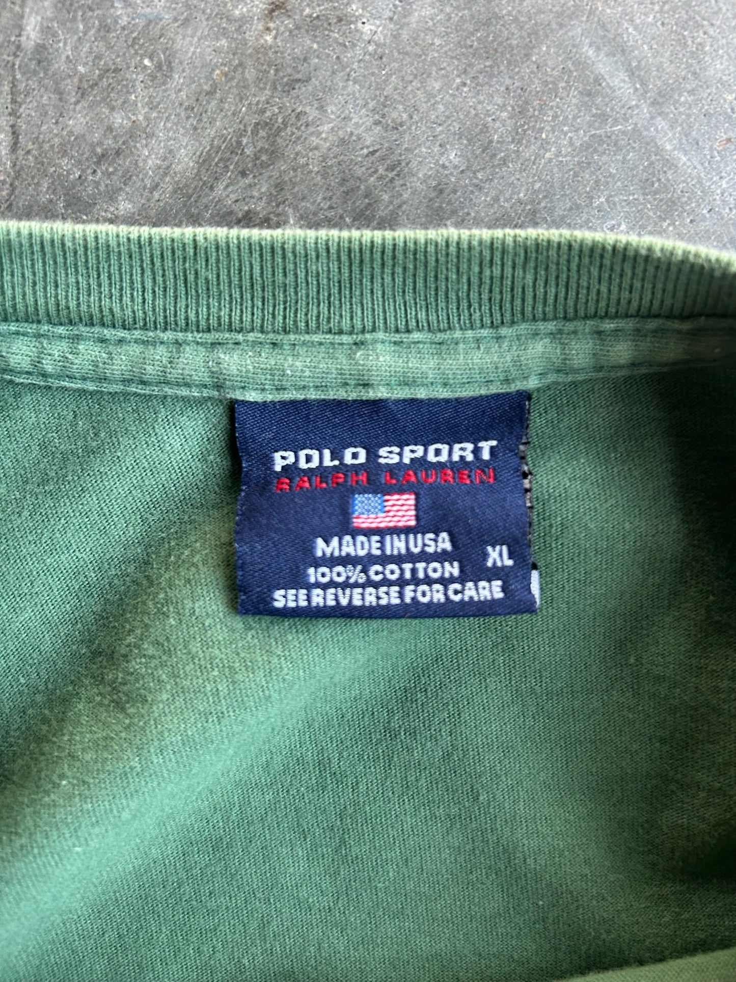 Vintage Polo Ralph Lauren Cropped Tee - XL