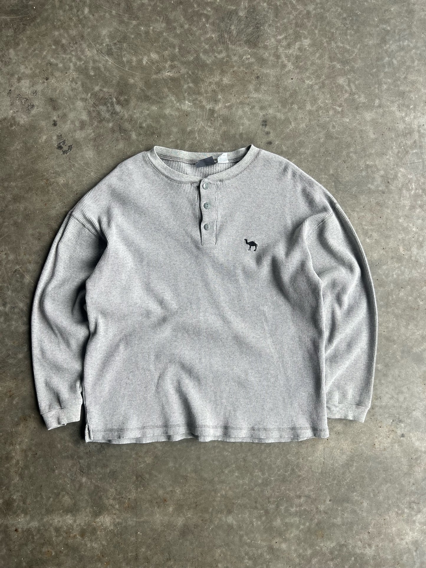 Vintage Grey Camel Long Sleeve Thermal - L