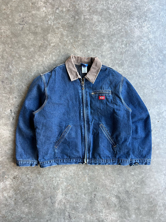 Vintage Dark Wash Dickies Denim Jacket - XXL