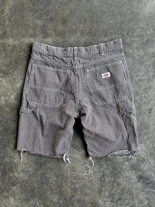 Vintage Striped Dickies Carpenter Shorts - 34
