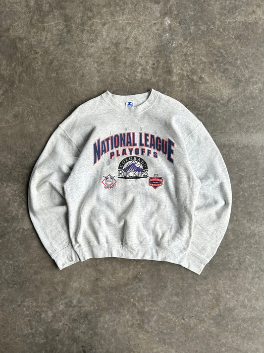 Vintage Colorado Rockies ‘95 Playoffs Crew - XL