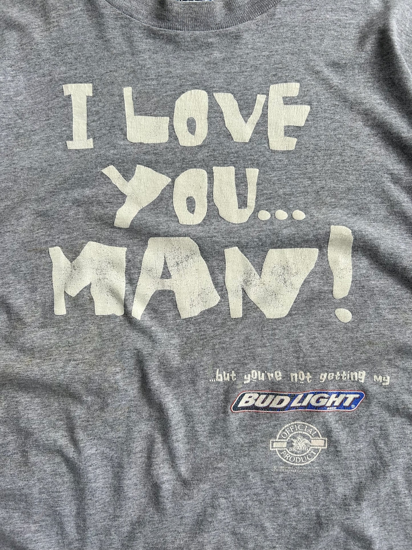 Vintage I Love You Man Budlight Shirt - XL