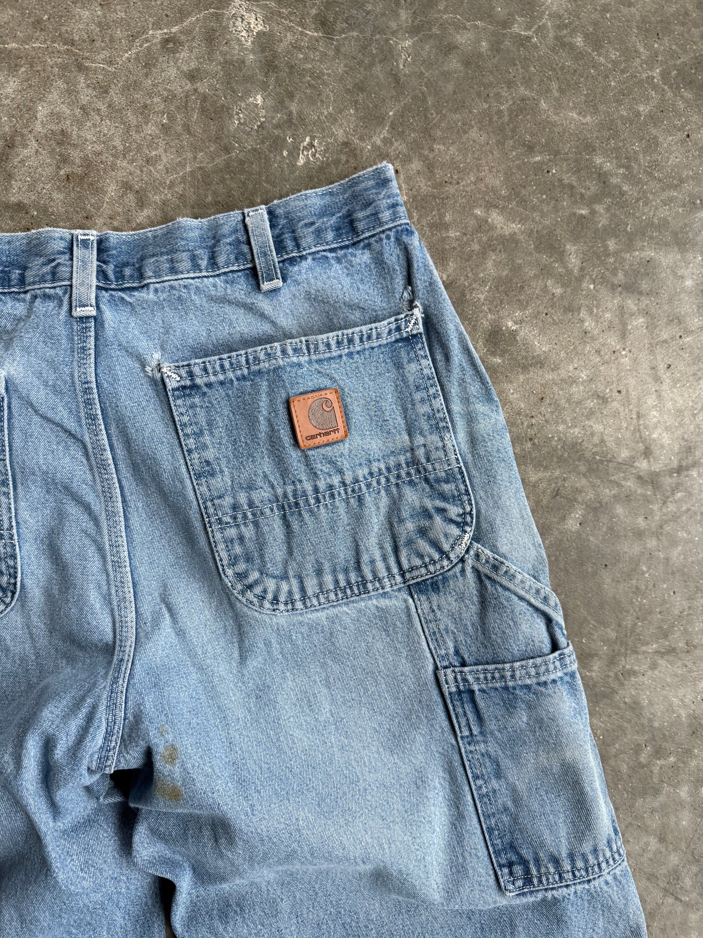 Vintage Light Wash Carhartt Carpenter Pants - 33