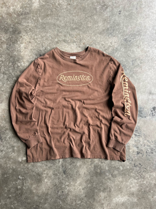 Vintage Brown Remington Long Sleeve Shirt - XXL