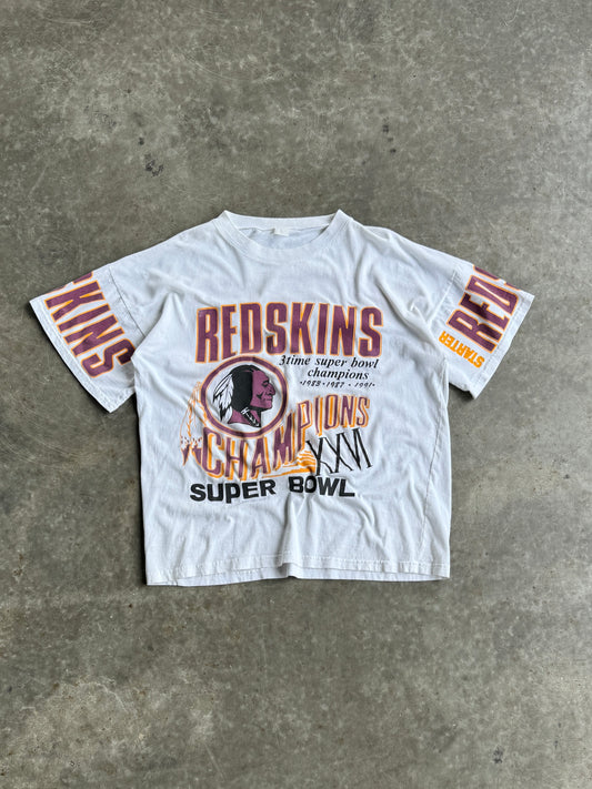 Vintage Redskins Three Time Super Bowl Champions Shirt - XL