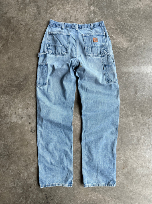 Vintage Light Wash Carhartt Carpenter Pants - 33