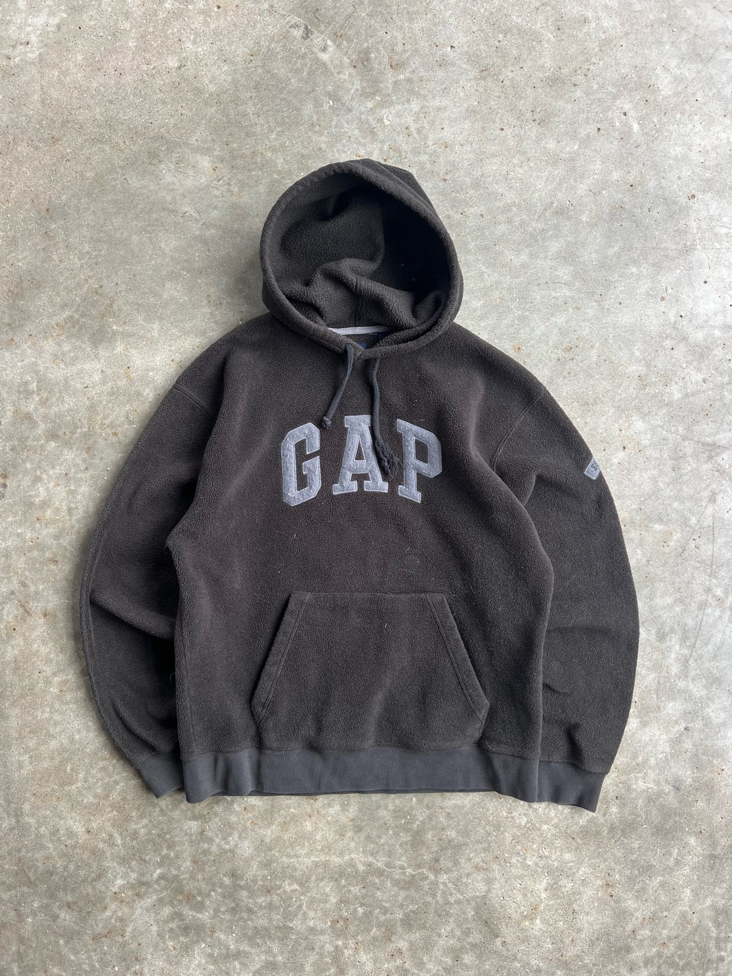 Vintage Black Fleece Gap Hoodie - M