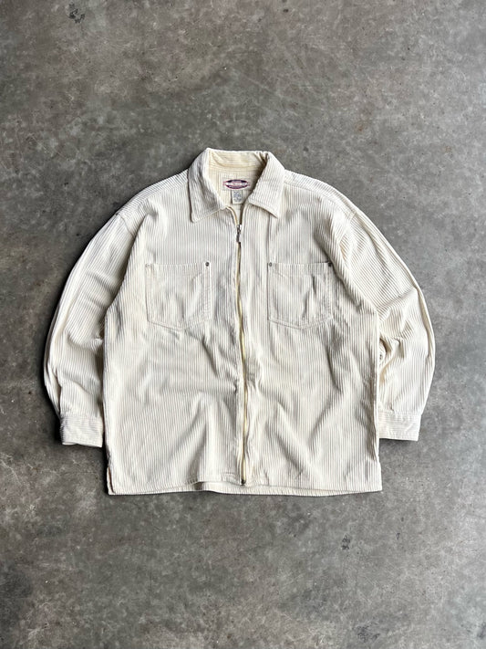 Vintage Cream Corduroy Sonoma Zip Up - XL