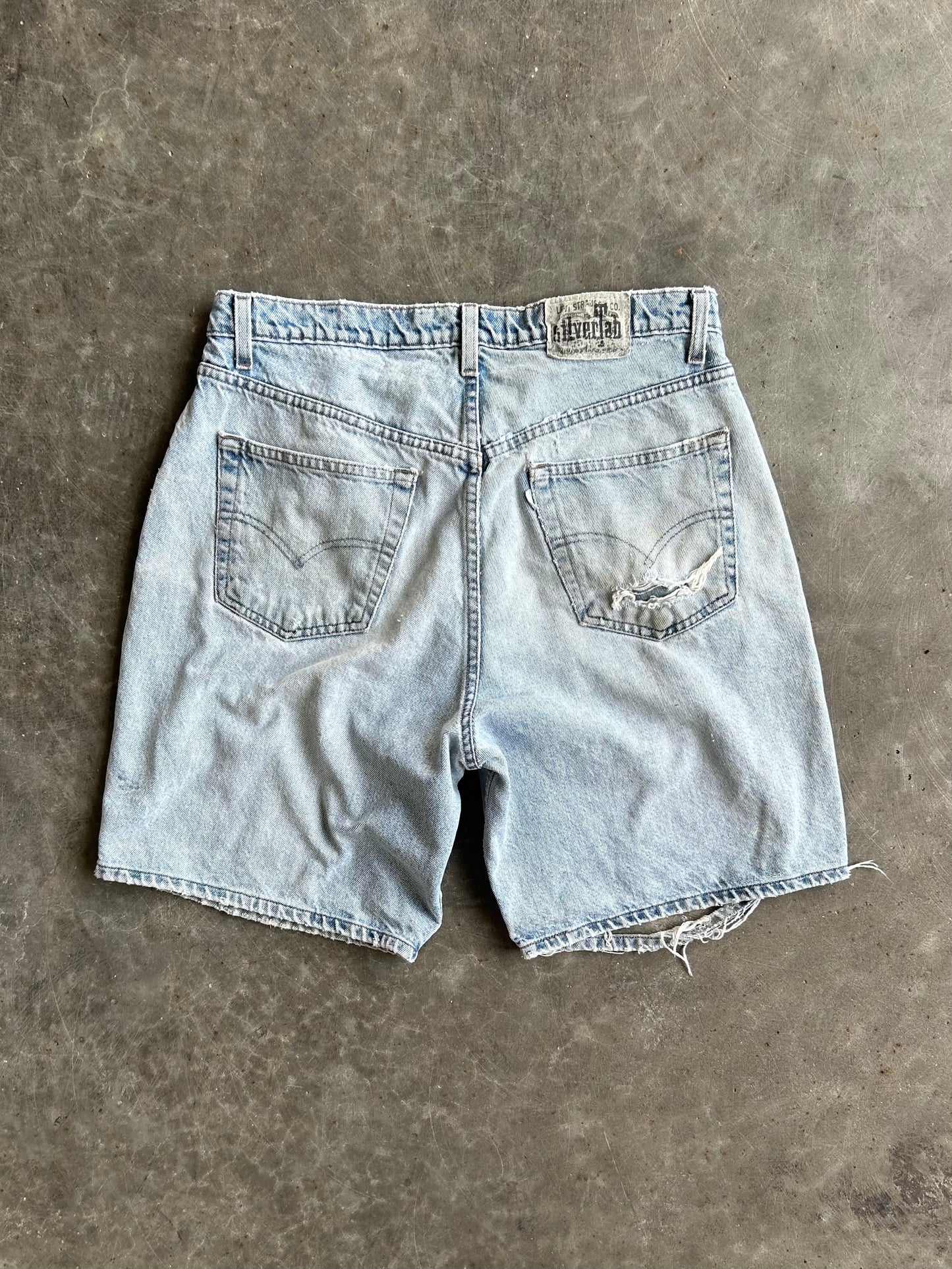 Vintage Levi’s SilverTab Distressed Denim Shorts - 32