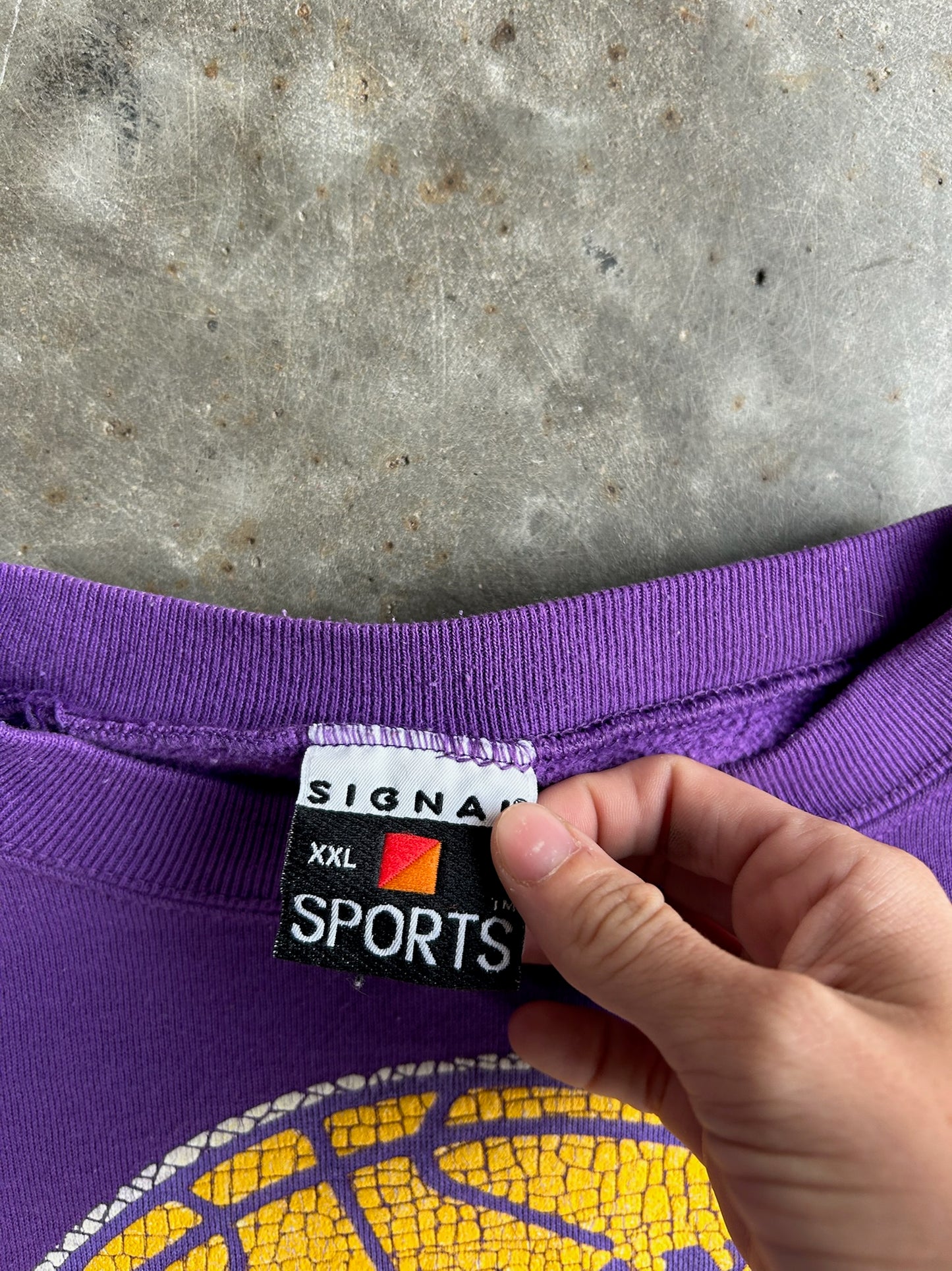 Vintage Purple LA Lakers Crew - XL