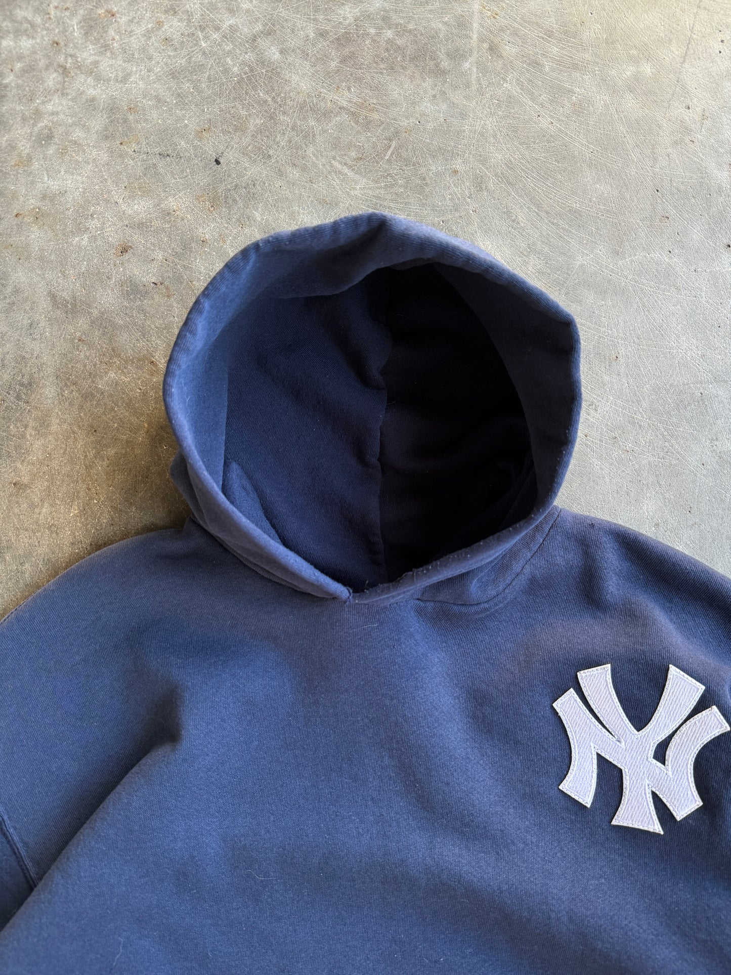 Vintage Navy Yankees Russell Zip Up - XL