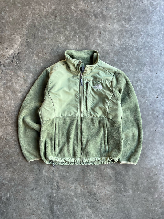 Vintage Sage Green Fleece North Face Jacket - M