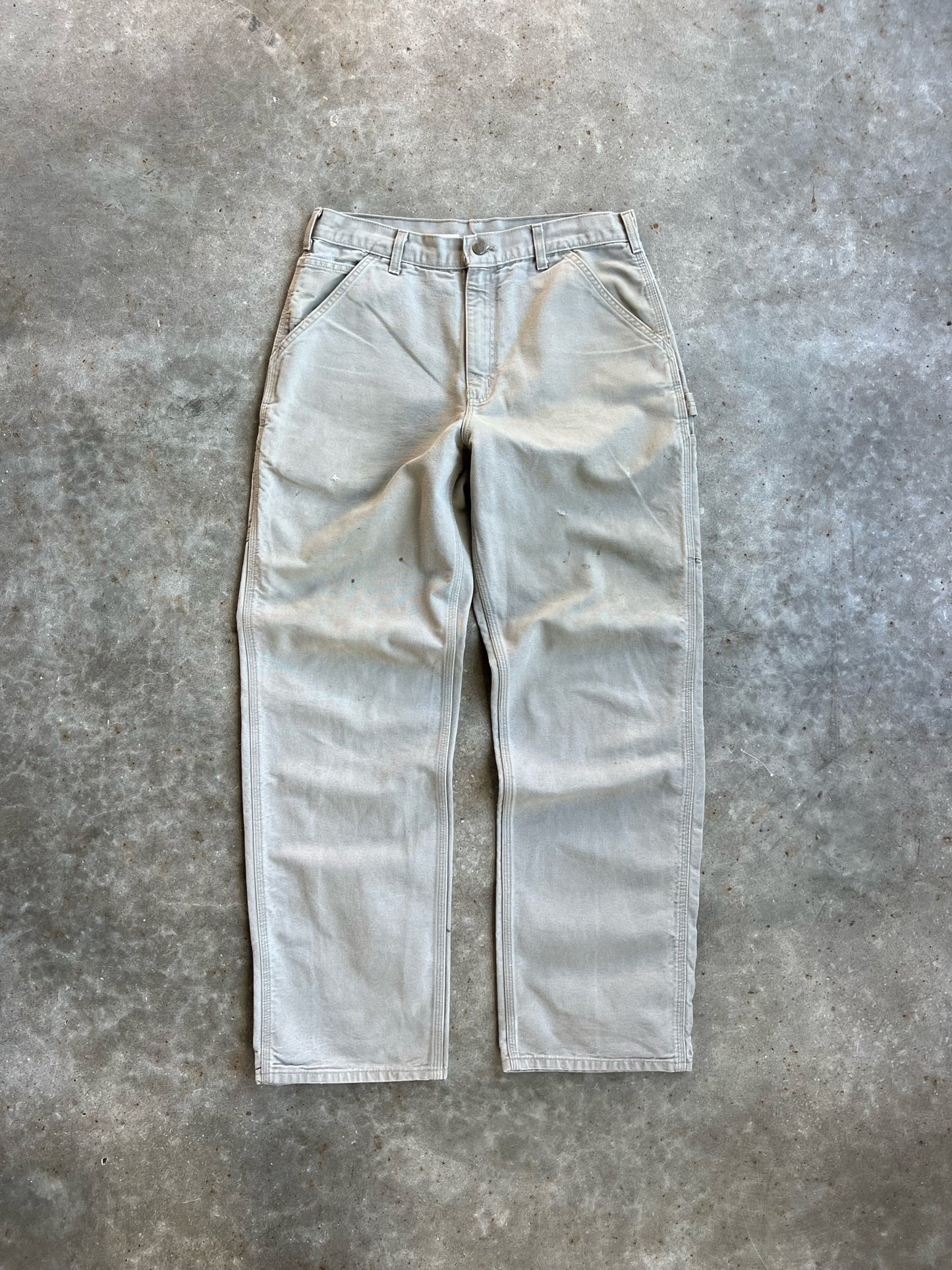 Vintage Cream Carhartt Carpenter Pants - 33