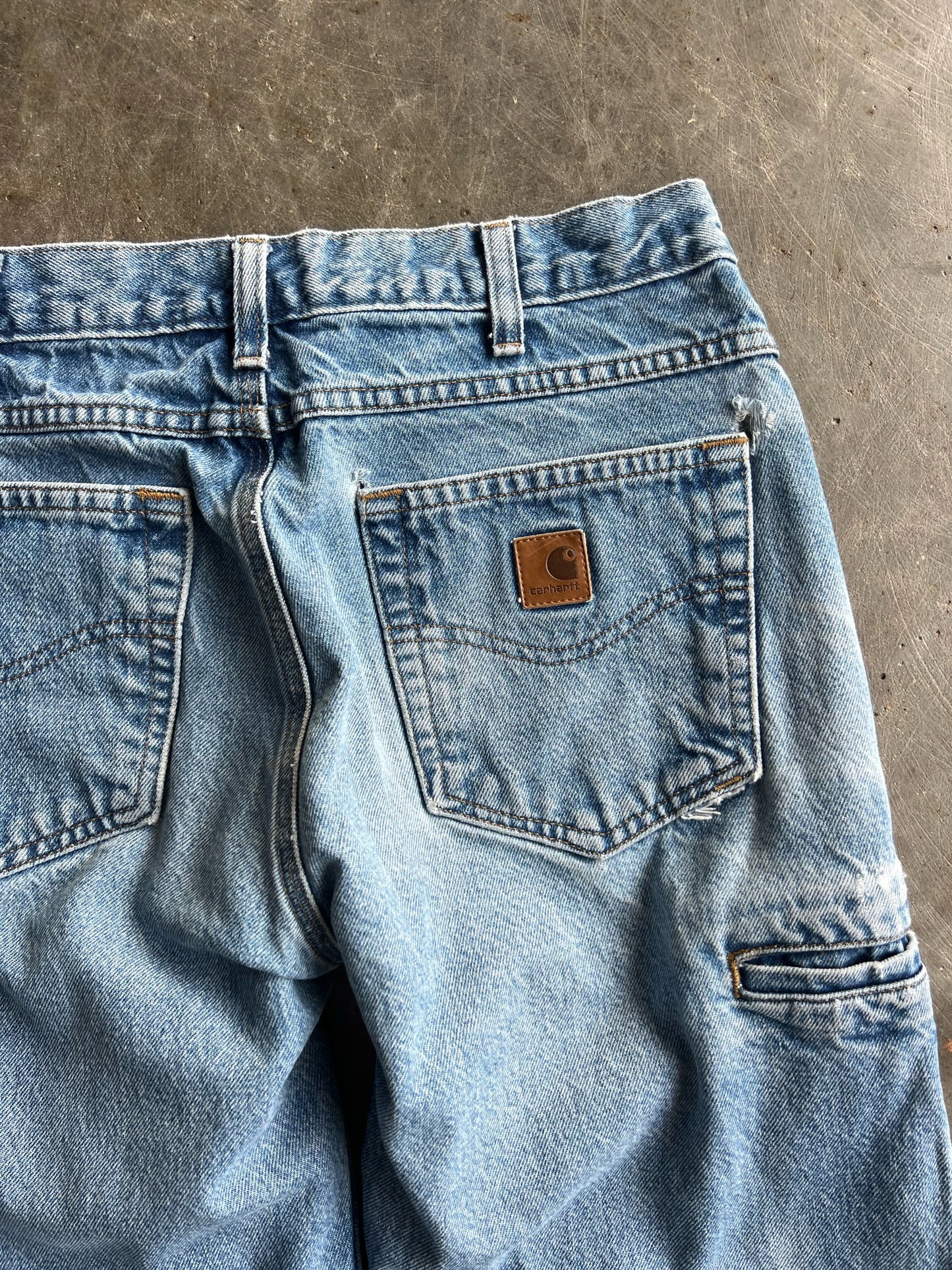 Vintage Medium Wash Carhartt Carpenter Pants - 32