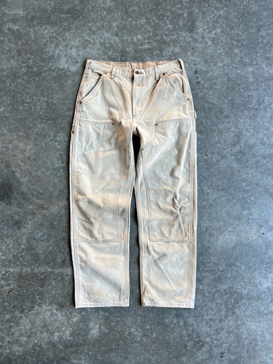 Vintage Tan Carhartt Double Knee Pants - 34