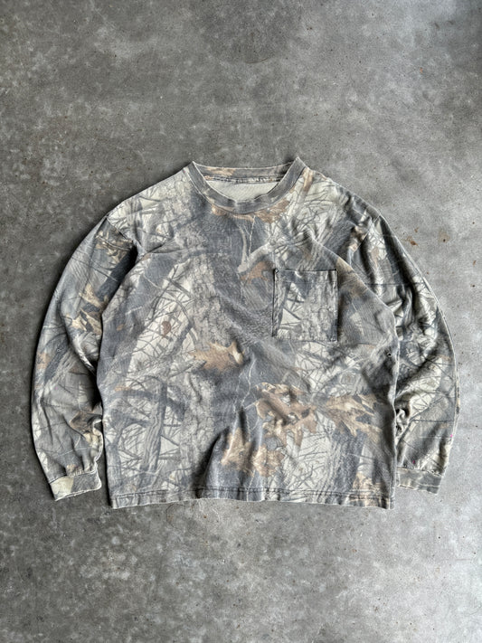 Faded RealTree Camo Long Sleeve Shirt - L