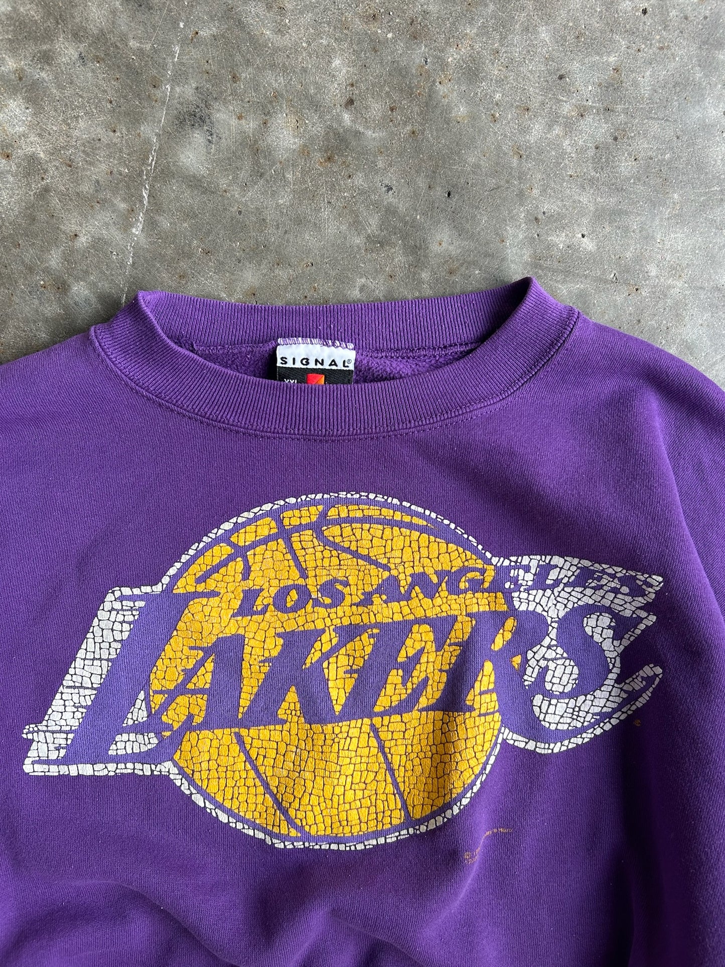 Vintage Purple LA Lakers Crew - XL