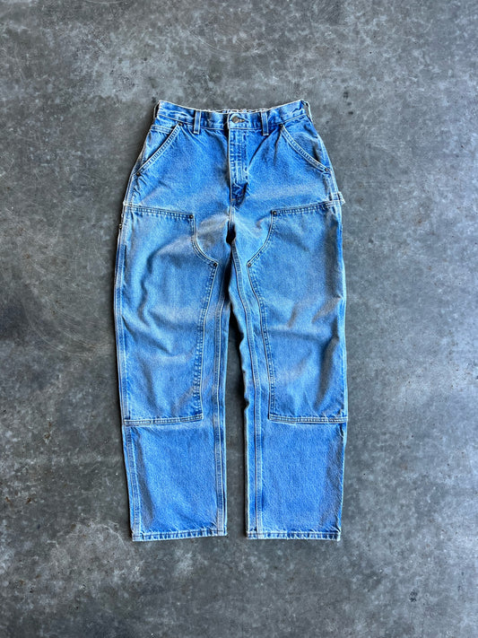 Vintage Medium Wash Carhartt Double Knee Pants - 30