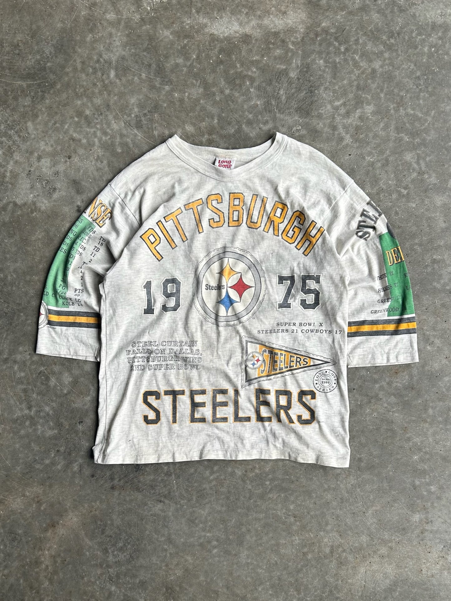 Vintage Pittsburgh Steelers Long Gone Shirt - L